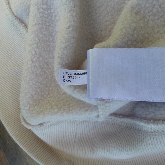 Calvin Klein Performance pull over sweatshirt crop Sz M - Picture 8 of 8